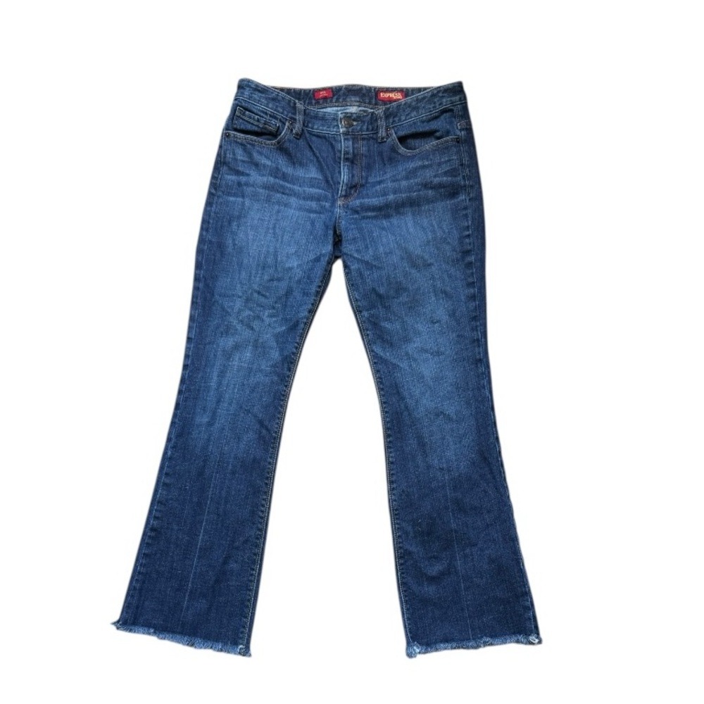 Express Dark Blue Mia Boot Cut Jeans Size 10